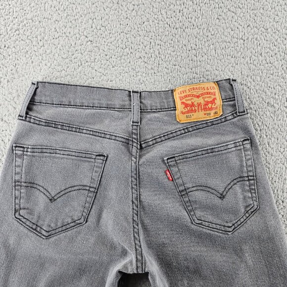 Levis Jeans Mens 29x32 Gray 511 Slim Fit Stretch Denim Tapered Leg Pants - Picture 14 of 16